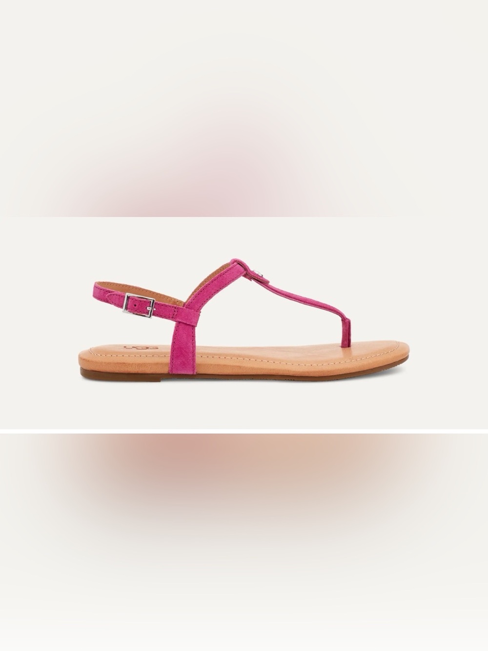 Ugg Madeena Suede Sandals Dragon Fruit T-Strap Sandals Sz 11